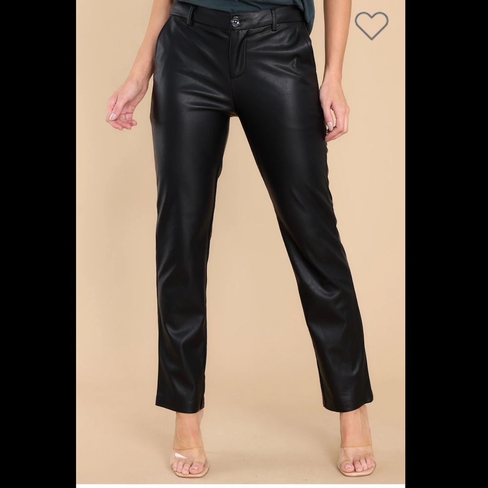 Molly Bracken Black Leather Pants size XS - NWT